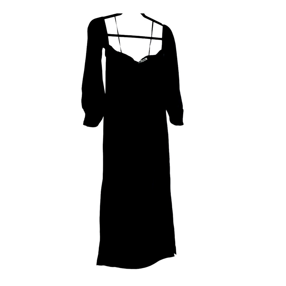 Elizabeth and James Malta Off the Shoulder Dress Puff Sleeve Size S Black